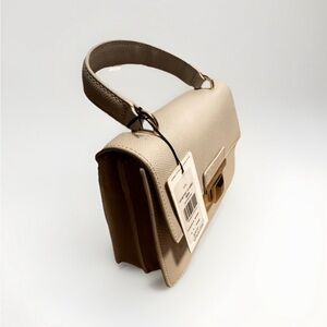 Chic FURLA Beige Satchel convertible Crossbody - Top Handle Bag